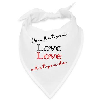 ZITAT, ZITATE, NACHRICHT, NACHRICHT, HUMOR - Bandana - Weiß - Vorne