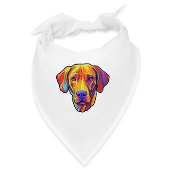 Rhodesian Ridgeback Hunderasse Cartoon Kawaii Illus - Bandana - Weiß - Vorne
