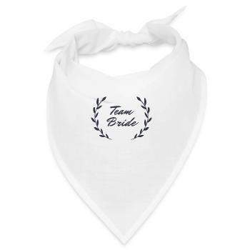 Team Bride | Junggesellinnenabschied | Braut - Bandana - Weiß - Vorne