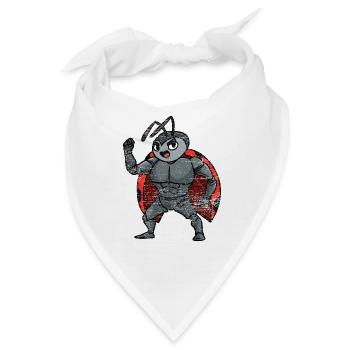 Glückseliger Marienkäfer Blattlaus - Bandana - Weiß - Vorne