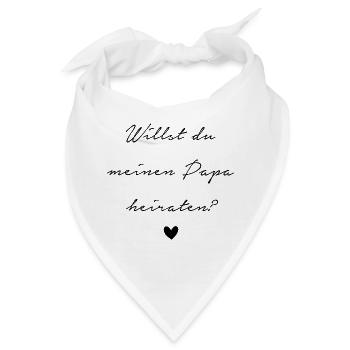 Heiratsantrag - Bandana - Weiß - Vorne