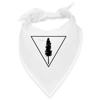 Tree in a triangle - Bandana - Weiß - Vorne