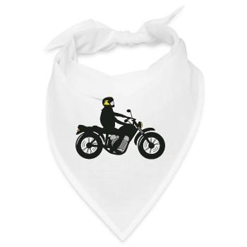 motorradfahrer - Bandana - Weiß - Vorne