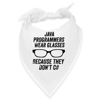 Lustige Java-Programmierer - Bandana - Weiß - Vorne