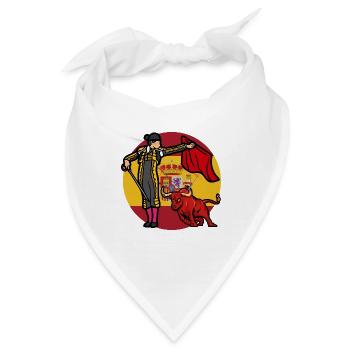 Es lebe der Stierkampf - Bandana - Weiß - Vorne