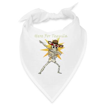 Here For Tequila - Bandana - Weiß - Vorne