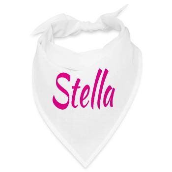 Stella Magenta Script - Bandana - Weiß - Vorne