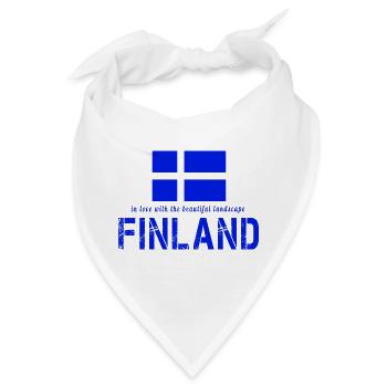 Finnland Finland Suomi - Bandana - Weiß - Vorne