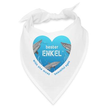 bester Enkel - Bandana - Weiß - Vorne