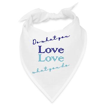 ZITAT, ZITATE, NACHRICHT, NACHRICHT, HUMOR - Bandana - Weiß - Vorne