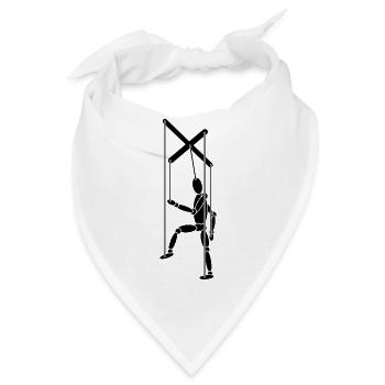 Marionette Männchen - Bandana - Weiß - Vorne