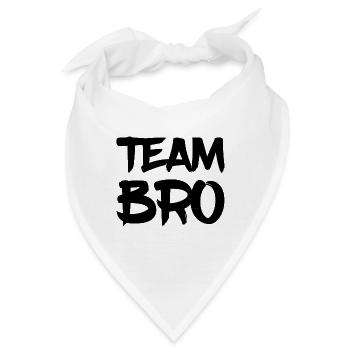 Team Bro - Bandana - Weiß - Vorne