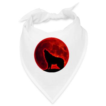 Wolf Vollmond - Bandana - Weiß - Vorne