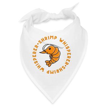 Shrimp Whisperer - Angelliebhaber - Bandana - Weiß - Vorne