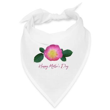 mothers day rose - Bandana - Weiß - Vorne