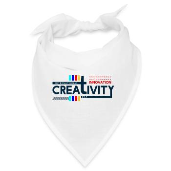 "Internationale Kreativität und Innovation" - Bandana - Weiß - Vorne