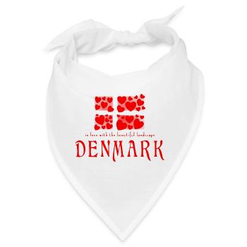Dänemark Danmark - Bandana - Weiß - Vorne