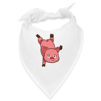 Pig Handstand - Bandana - Weiß - Vorne