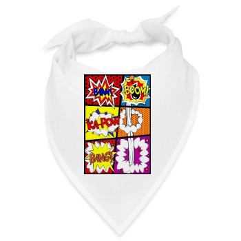 Comicstrip Comic-Strip Comic - Bandana - Weiß - Vorne