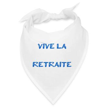 RUHESTAND. RUHESTAND. PENSIONIERT. RUHESTAND - Bandana - Weiß - Vorne
