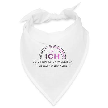 Ich Egoist Selbstliebe - Bandana - Weiß - Vorne
