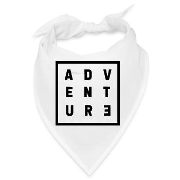 Adventure - Abenteuer - Bandana - Weiß - Vorne
