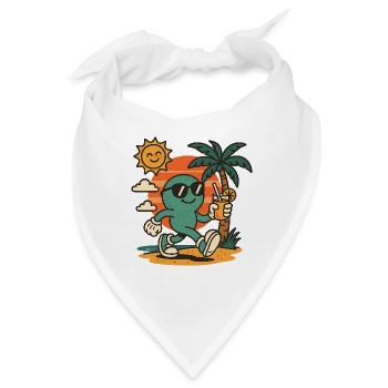 Gute Laune - Bandana - Weiß - Vorne