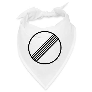 UNBEGRENZT AUTOBAHN DEUTSCHLAND - Bandana - Weiß - Vorne