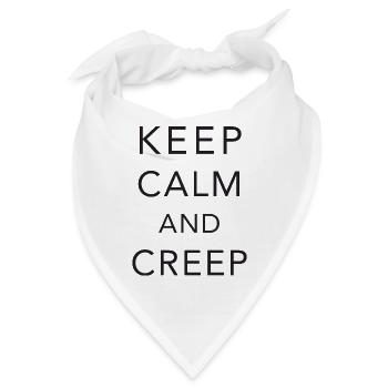 Keep calm and creep - Bandana - Weiß - Vorne