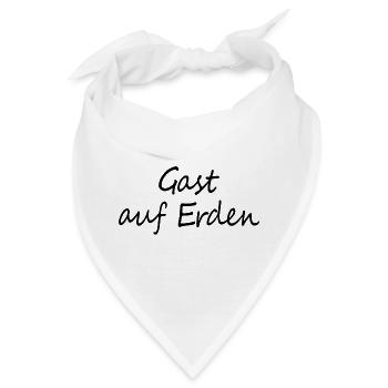Gast auf Erden - Bandana - Weiß - Vorne