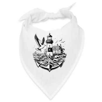 Küstenlandschaft Moin Moin 2 - Bandana - Weiß - Vorne