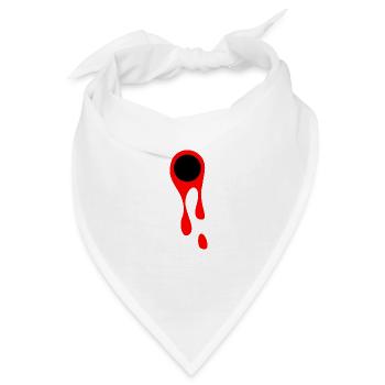 Schüsse und Blut Blutfleck Symbol Schusswunde - Bandana - Weiß - Vorne