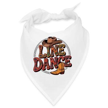 Line Dance mein Hobby - meine Passion - mein Ding - Bandana - Weiß - Vorne
