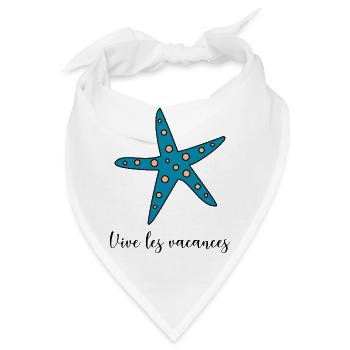 ES LEBE DER URLAUB. URLAUB. FROHER URLAUB - Bandana - Weiß - Vorne