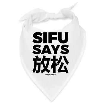 Sifu sagt Fang Song - Bandana - Weiß - Vorne