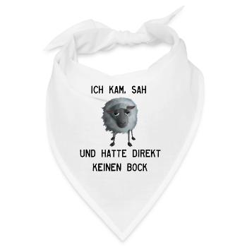 Keinen Bock Schaf - Ich kam, sah und hatte... - Bandana - Weiß - Vorne