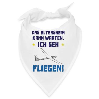 das altersheim kann warten - Bandana - Weiß - Vorne