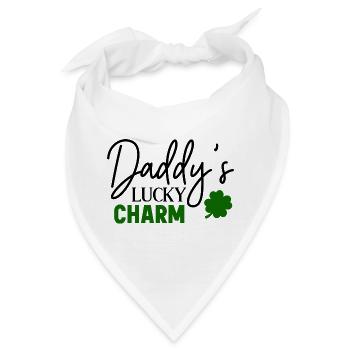 Papa Glücksbringer - Bandana - Weiß - Vorne