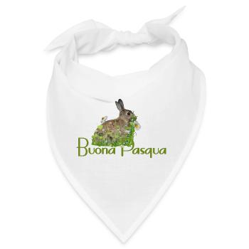 Frohe Ostern - Bandana - Weiß - Vorne