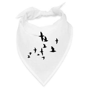 birds - Bandana - Weiß - Vorne