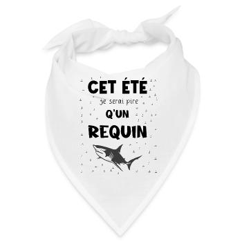 diesen Sommer werde ich schlimmer sein als ein Hai - Bandana - Weiß - Vorne