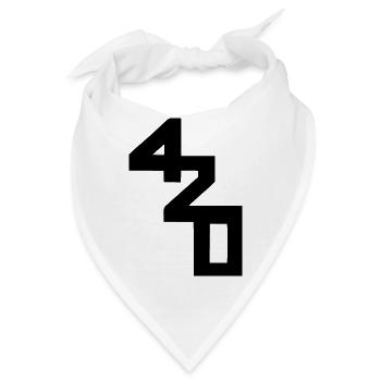 420 Klassenzeichen - Bandana - Weiß - Vorne