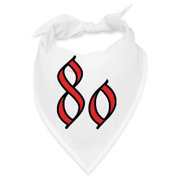 80 - Bandana - Weiß - Vorne