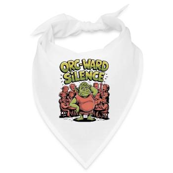 Schweigen des Ork-Schutzes - Bandana - Weiß - Vorne