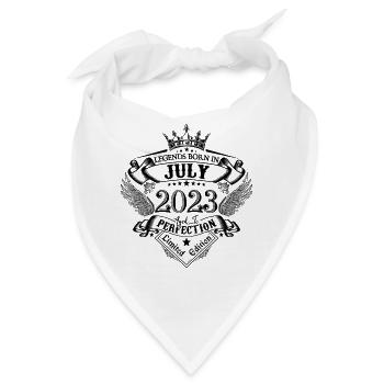 2023 Juli 2023 Geburtstag Juli 2023 - Bandana - Weiß - Vorne
