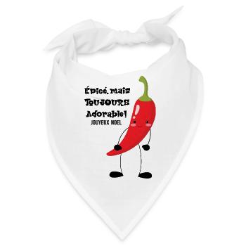 Würzig, aber trotzdem liebenswert - Bandana - Weiß - Vorne