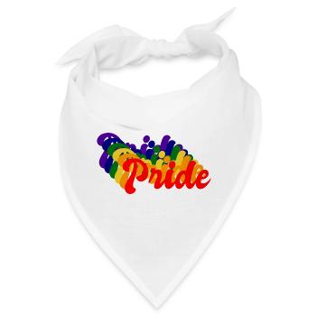 Stolz LGBT Retro - Bandana - Weiß - Vorne