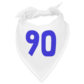90. 90 JAHRE. 90-JÄHRIGES JUBILÄUM. 90-JÄHRIGES JUBILÄUM. - Bandana - Weiß - Vorne