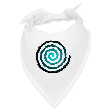 Spirale Symbol Wachstum und Erweiterung - Bandana - Weiß - Vorne