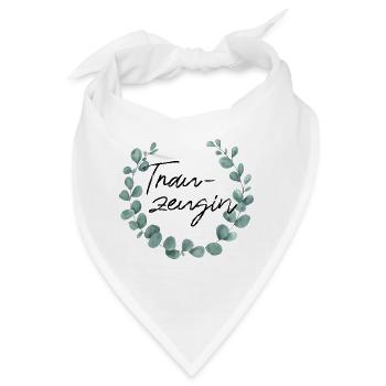 Trauzeugin - Junggesellinnenabschied - Bandana - Weiß - Vorne